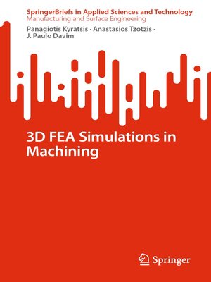 cover image of 3D FEA Simulations in Machining